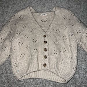 Garage knit cropped sweater. Size: M